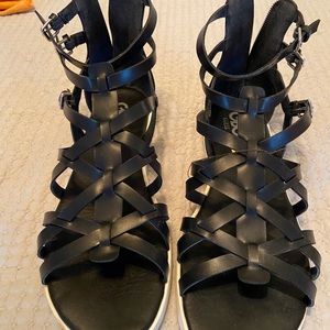 Black Gladiator G by Guess Sandals size 9